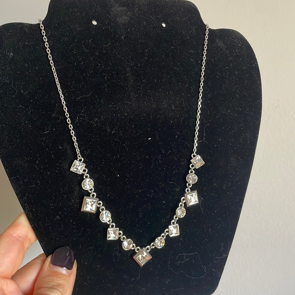 Givenchy necklace vintage silver tone